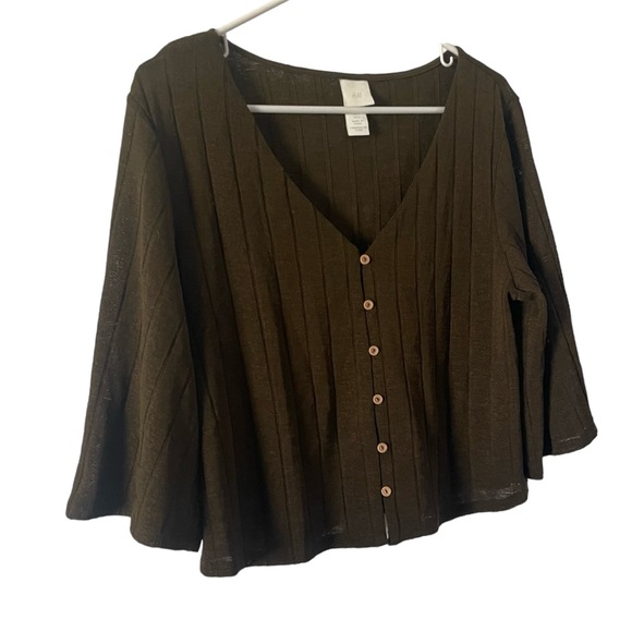 H&M Cardigan sweater Bell/flutter sleeve - Picture 1 of 5
